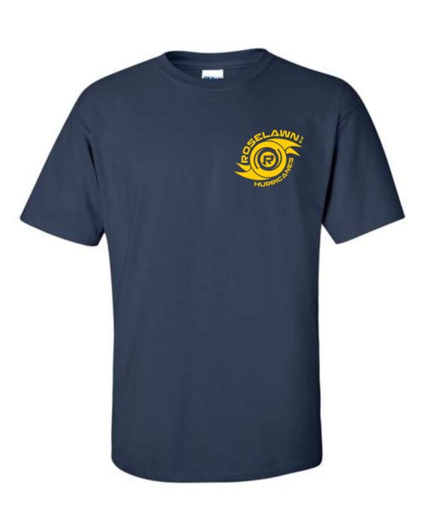 #4- Navy Cotton Short Sleeve T-Shirt- Printed