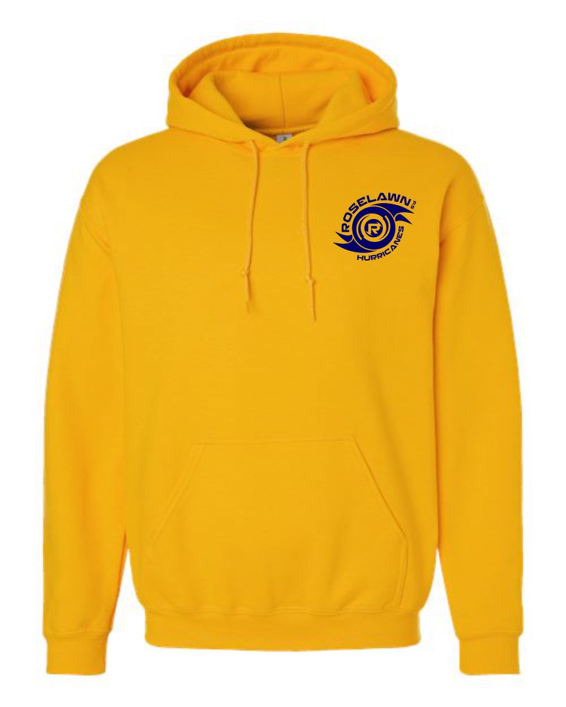 #1- Yellow Hoody- Printed Left Chest