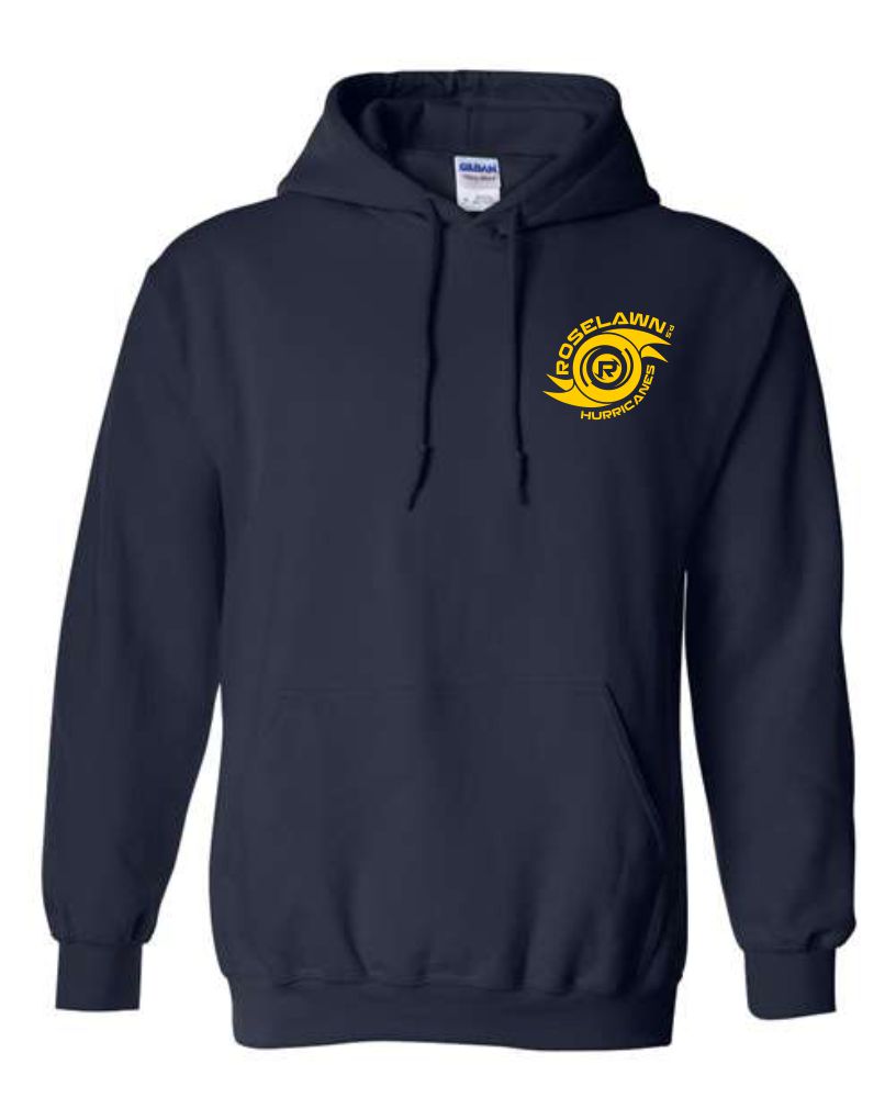 #1- Navy Hoody- Printed Left Chest