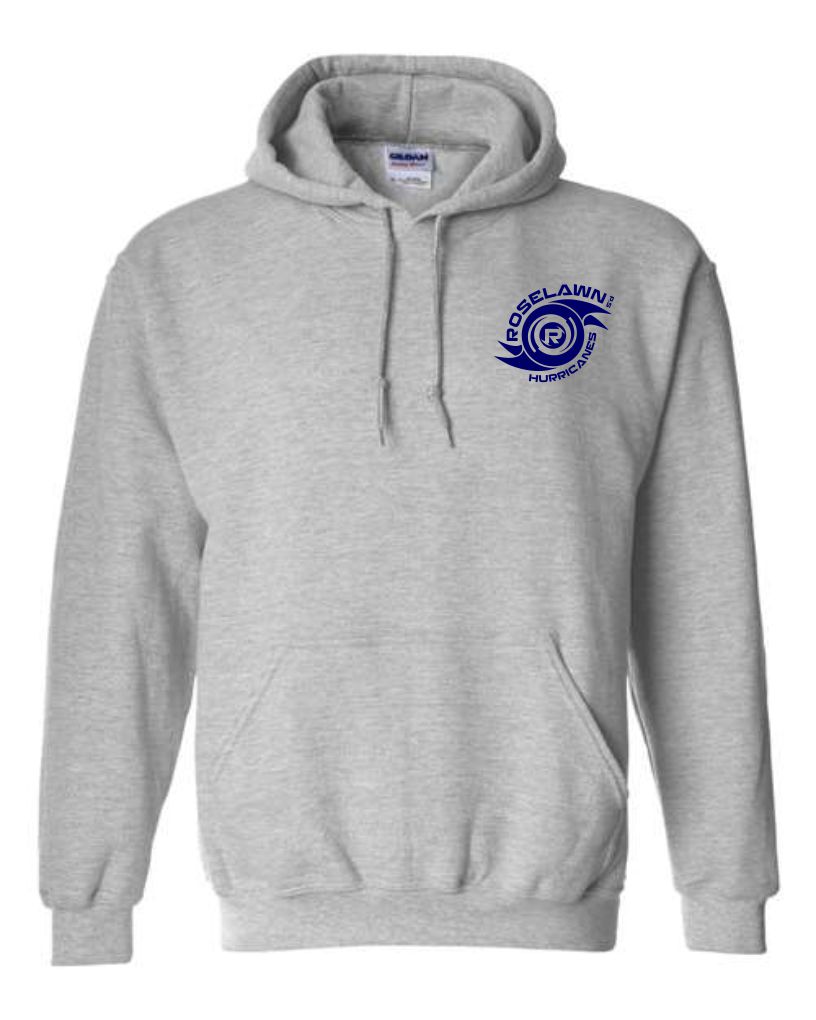 #1- Grey Hoody- Printed Left Chest