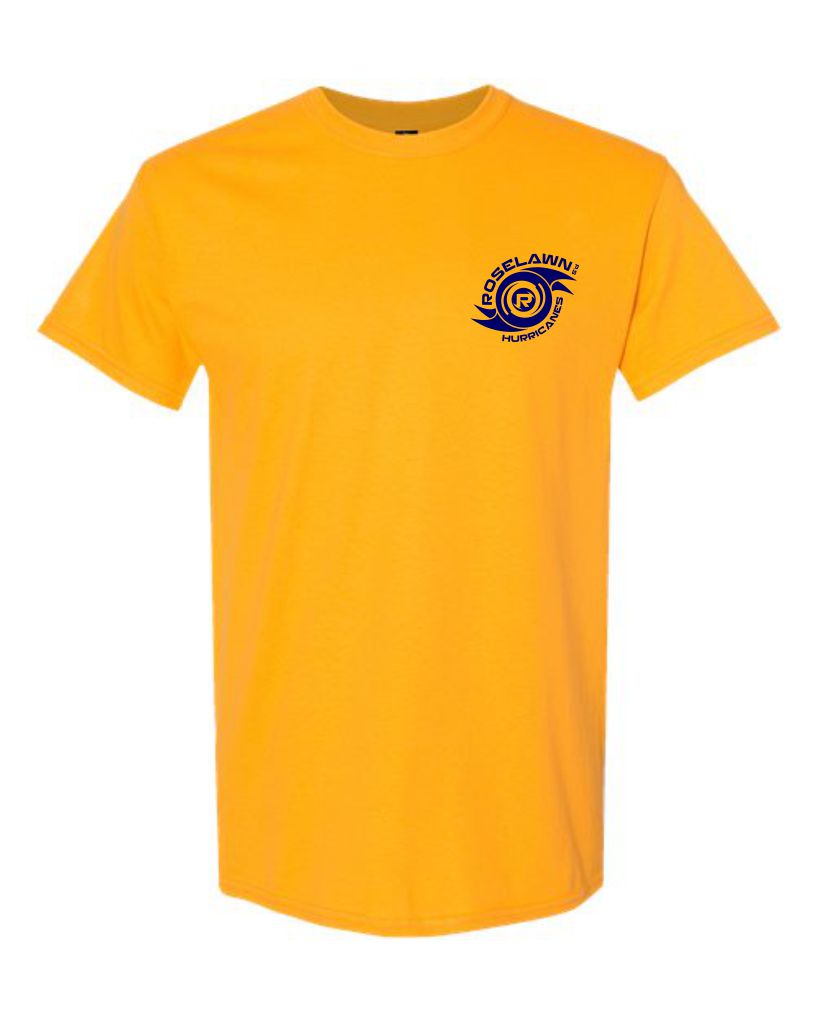 #2- Yellow Cotton T-Shirt- Printed Left Chest